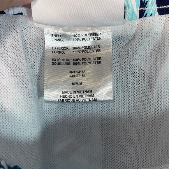 Calvin Klein Men's Island Camo Printed 7" Swim Trunks - Light Blue Medium - Picture 2 of 8